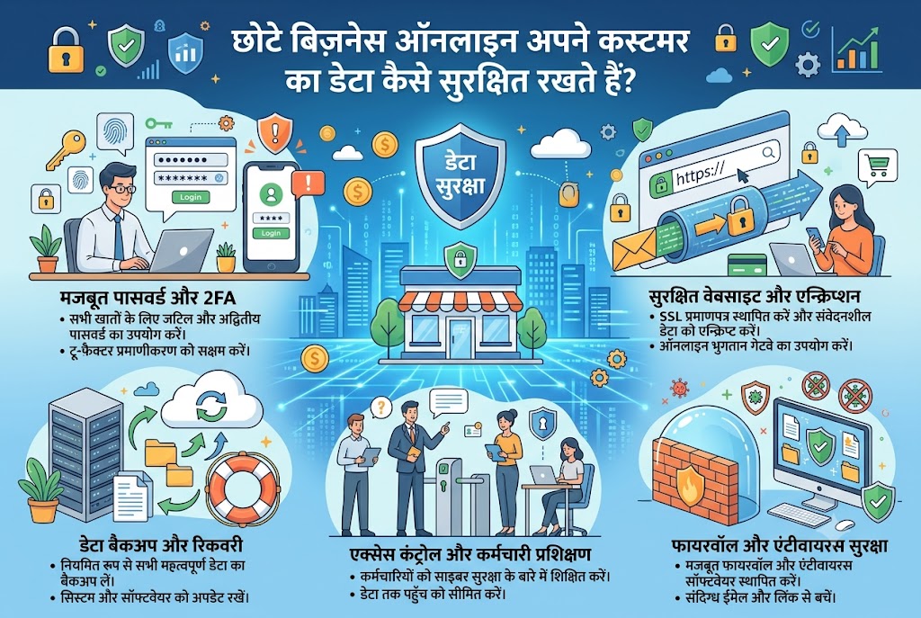 छोटे बिज़नेस ऑनलाइन अपने कस्टमर का डेटा कैसे सुरक्षित रखते हैं? – एक छोटी सी गलती पूरे बिज़नेस की साख बिगाड़ सकती है
